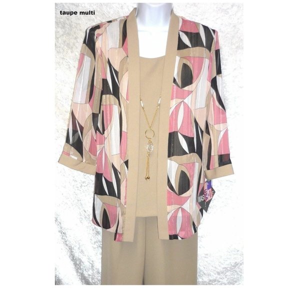 Women's Dress Suit Jacket Pants Kathy Roberts 2 piece Set size 8 NEW - Picture 2 of 8